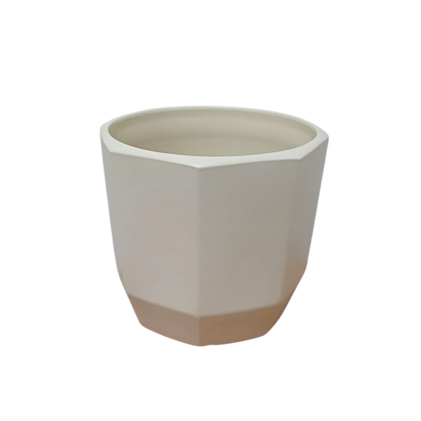 Octágono Color Beige Pack 3 Macetas